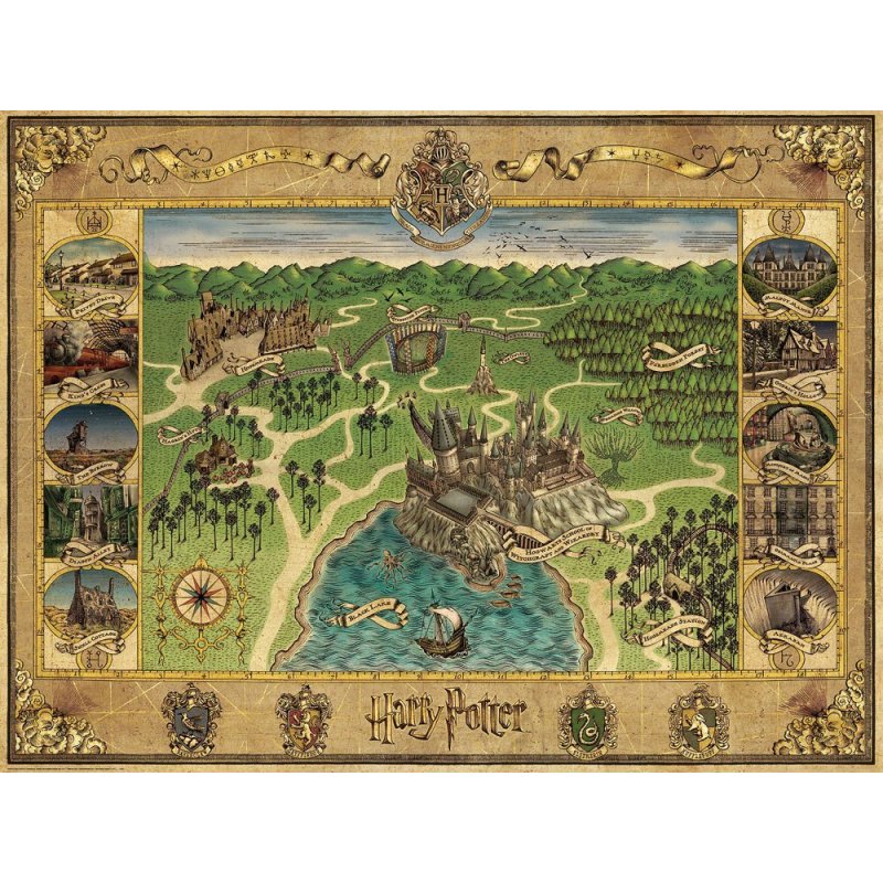 De Toyboys Harry Potter Jigsaw Puzzle Hogwarts Map 1500 Pieces