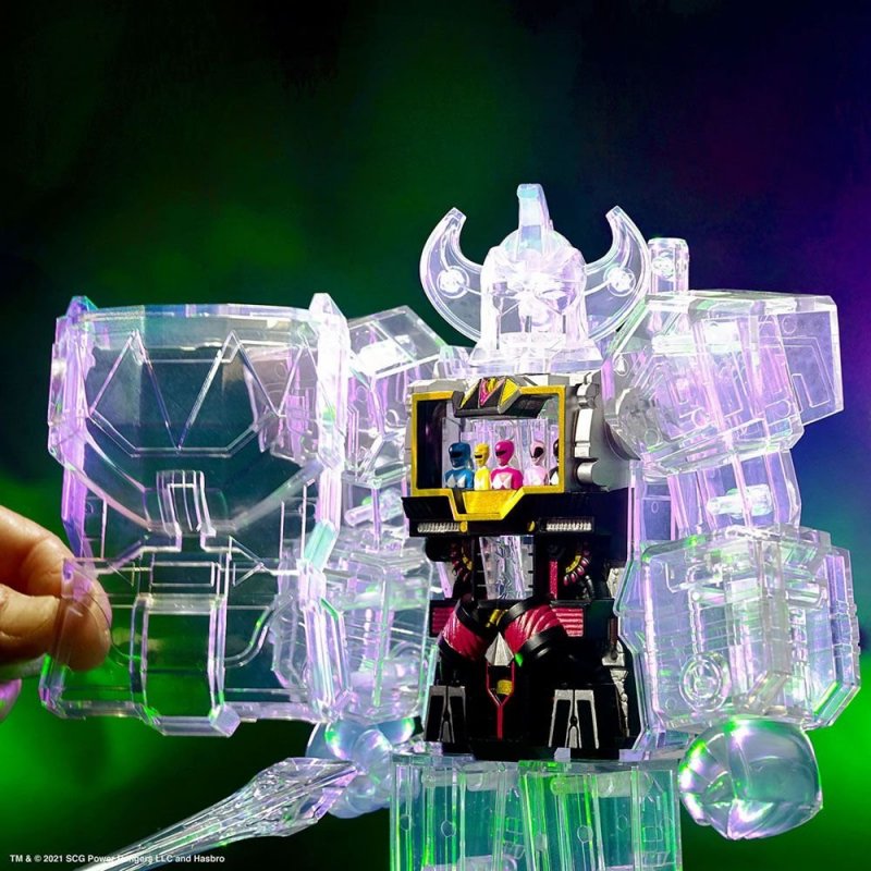 Transformers Action Figure Super Cyborg Cyborg Megazord (Clear) 28 cm