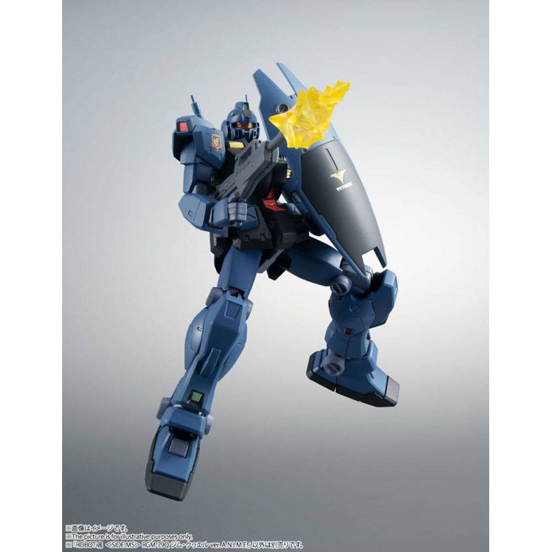 Bandai Tamashii Nations Robot Spirits – RGM-79Q GM Quel Ver. A.N.I.M.E., Mobile Suit Gundam 0083, 13 Cm Figur Mit Zubehör & Effekten
