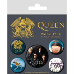 Queen Pin Badges 5-Pack Classic