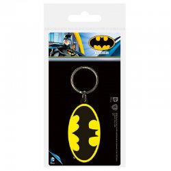 DC Comics Batman Symbol rubber keychain