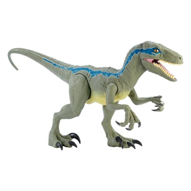 De Toyboys Jurassic World Dino Rivals Action Figure Colossal Velociraptor Blue 45