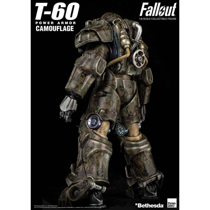 De Toyboys Fallout Action Figure 1 6 T 60 Camouflage Power Armor 37 Cm