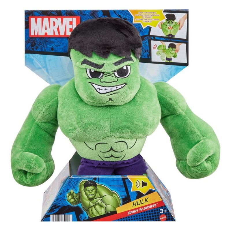 De Toyboys Marvel Bash N Brawl Plush Figure With Sound Hulk 30 Cm