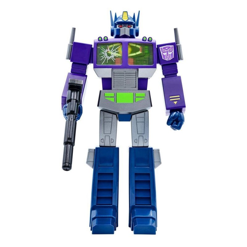 Transformers Super Cyborg Action Figure Optimus Prime (Shattered Glass Purple) 28 cm