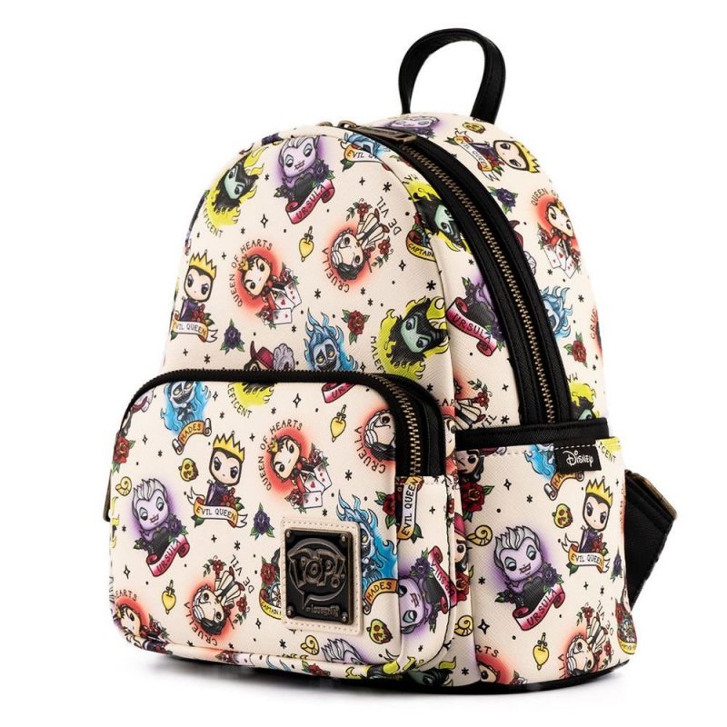 Loungefly Backpack Villains Tattoo AOP