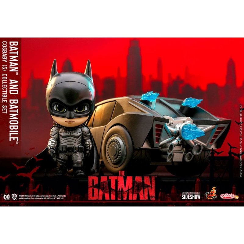 De Toyboys | The Batman Cosbaby Mini Figure Set Batman & Batmobile 12 cm