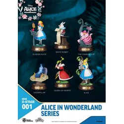 Alice in Wonderland Mini Diorama Stage Statues 6-pack 10 cm
