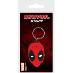 Marvel Comics Gummi-Schlüsselanhänger Deadpool Face 6 cm