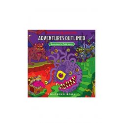 Dungeons & Dragons Adventures Outlined Libro para colorear