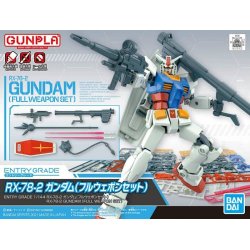 Gundam - Entry Grade : RX-78-2 Gundam ( FULL WEAPON SET) 1/144