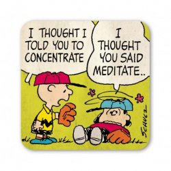 Peanuts - Charlie Brown & Lucy - Concentrate coaster