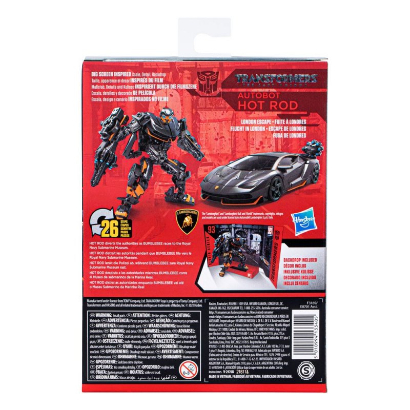 Transformers: The Last Knight Generations Studio Series Deluxe Class Action Figure Autobod Hot Rod 11 cm