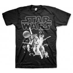 Star Wars Classic Poster T-Shirt Black