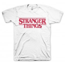 Stranger Things Logo T-Shirt White