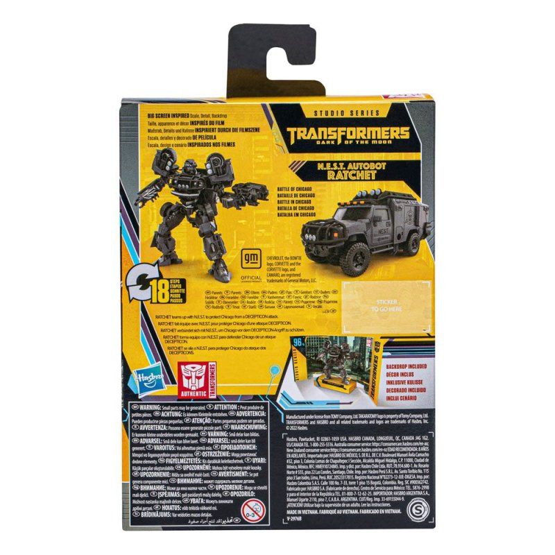 Transformers: Dark of the Moon Buzzworthy Bumblebee Studio Series Action Figure N.E.S.T. Autobot Ratchet 11 cm