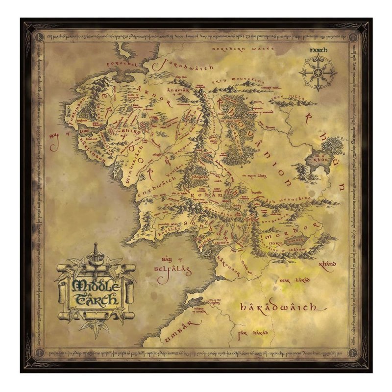 The Lord of the Rings Middle-earth Map 3000-Piece Puzzle | BoxLunch |  Middle earth map, Middle earth, Lord of the rings