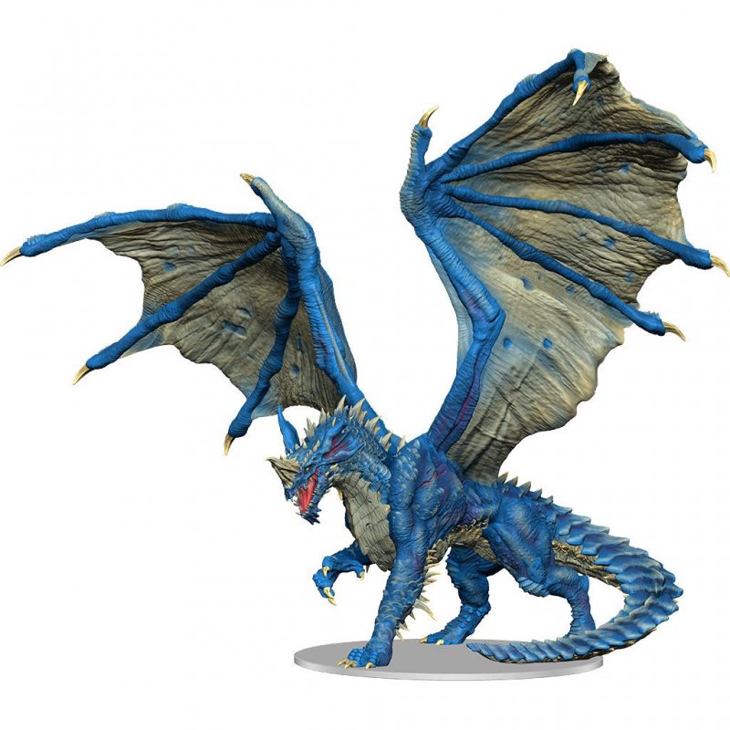 D&D Nolzur's Marvelous Miniatures Unpainted Miniature Adult Blue Dragon