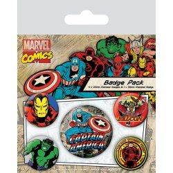 Marvel Comics Captain America - Badge Pack