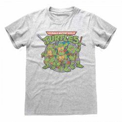 Teenage Mutant Ninja Turtles - Retro Turtle (Unisex) T-Shirts Grey