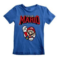 Nintendo Super Mario - Mario Varsity (Kids) T-Shirt Blue