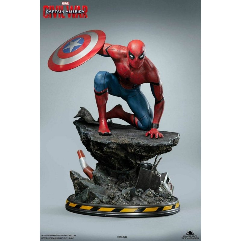 De Toyboys | Captain America Civil War 1/4 Statue Spider-Man Captain  America Regular Version 40 cm