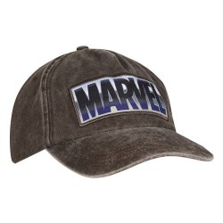 Marvel Curved Bill Cap Vintage Wash Logo