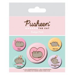 Pusheen Pin-Back Buttons 5-Pack Pusheen Nah