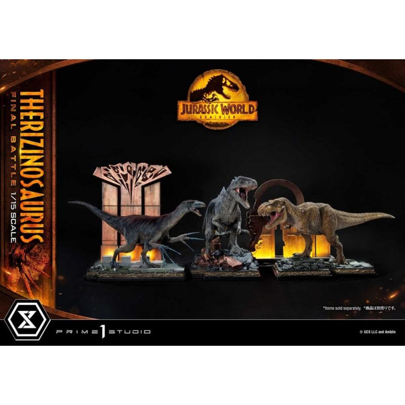 Jurassic World: Dominion Legacy Museum Collection Statue 1/15  Therizinosaurus Final Battle Regular Version 55 cm