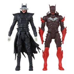 DC Direct Gaming Action Figures Batman Who Laughs & Red Death (Dark Nights Metal no.1) 8 cm