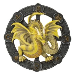 Anne Stokes Plaque Mabon Dragon 32 cm