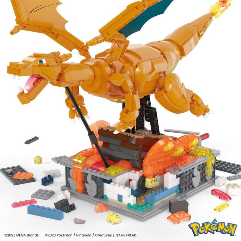 Bandai Megabloks PM04186 Pokemon Pocket Monster Charizard Basic Set Fi –  Lavits Figure