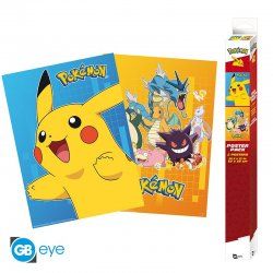 Pokémon Set 2 Chibi Posters Colourful Characters (52x38cm)