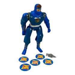 Mighty Morphin Power Rangers - Disc Firing Blue Ninja Ranger