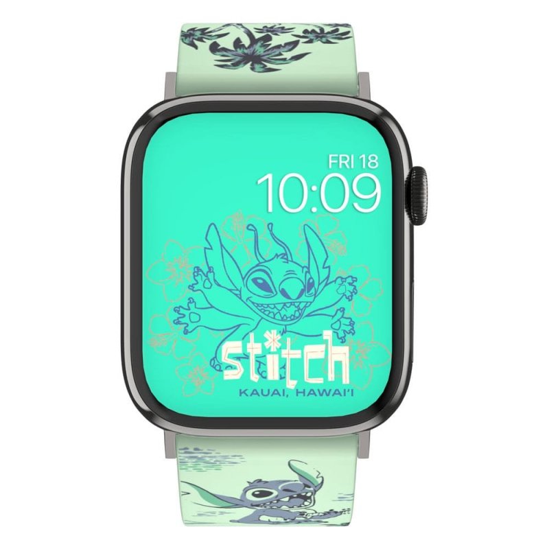 This Officially Licensed Watch Band Includes 4 Exclusive Watch Faces Lilo & Stitch - Hawaiian Stitch Samsung Watch Band | Officially Licensed | MobyFox