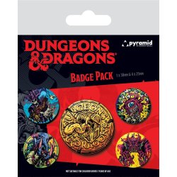 Dungeons & Dragons Pin-Back Buttons 5-Pack Beastly