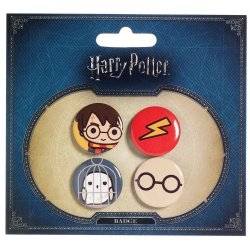 Harry Potter Cutie Button Badge 4-Pack Harry Potter & Hedwig
