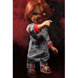 Child´s Play 3 Designer Series Talking Pizza Face Chucky 38 cm