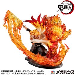 Demon slayer: Kimetsu no Yaiba Kyojuro 1/8 PVC Statue Rengoku Flame Breathing Fifth Form:Flame Tiger 24 cm