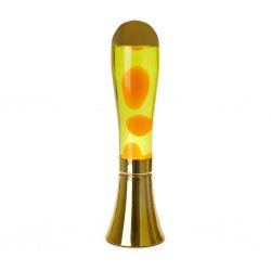 Lava Lamp Magma Yellow/Golden Aluminium