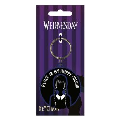 Wednesday Rubber Keychain Happy Colour