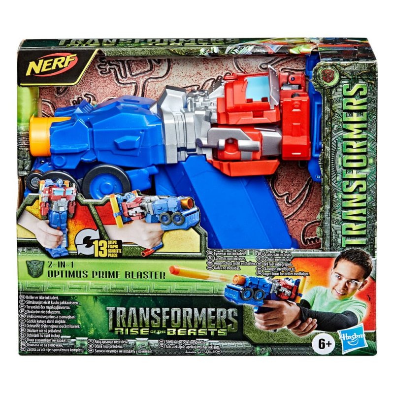 Transformers: Rise of the Beasts NERF 2-in-1 Blaster / Action Figure Optimus Prime 25 cm