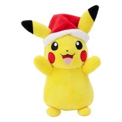 Pokémon Plush Figure Winter Pikachu with Christmas Hat 20 cm