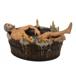 The Witcher 3 Wild Hunt Statue Geralt in der Badewanne 9 cm