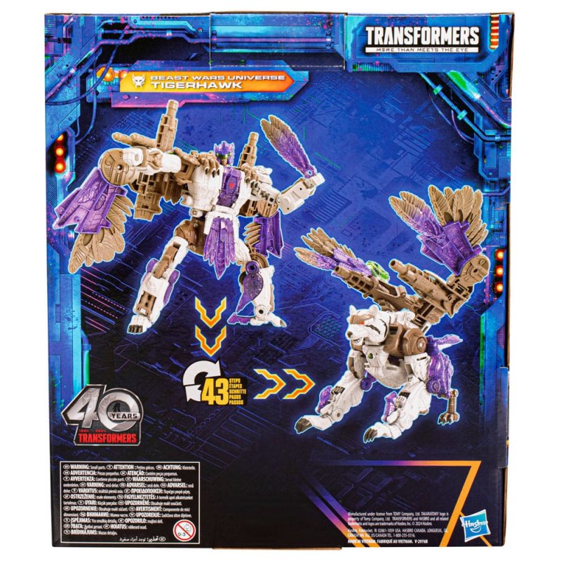 Transformers Generations Legacy United Leader Class Action Figure Beast Wars Universe Tigerhawk 19 cm