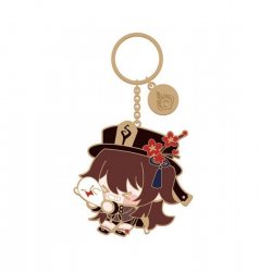 Genshin Impact Character Metal Keychain Hu Tao