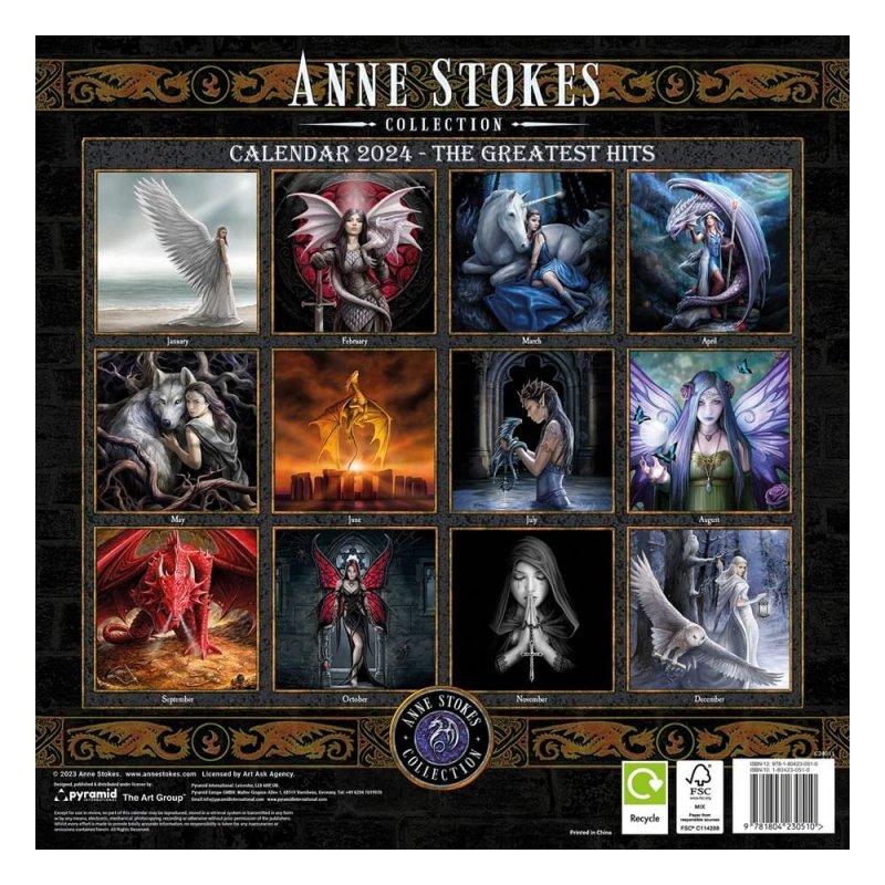 De Toyboys Anne Stokes Calendar 2024