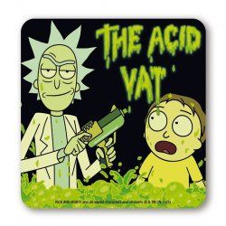 Rick & Morty - The Acid Vat - Coasters - black