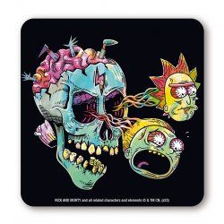 Rick & Morty - Eyeball Skull - Coasters - black