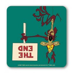 Looney Tunes - Coyote - The End - Coasters - coloured
